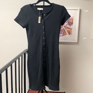 NWT Madewell ribbed button up dress